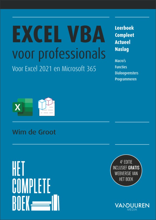 Het Complete Boek: Excel VBA voor professionals, 4e editie
